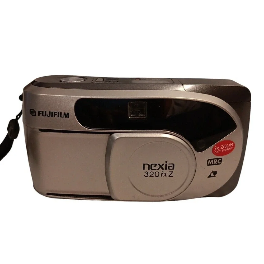 Fujifilm Nexia 320ixZ MRC APS Film SLR Camera Silver Black 3x Zoom READ